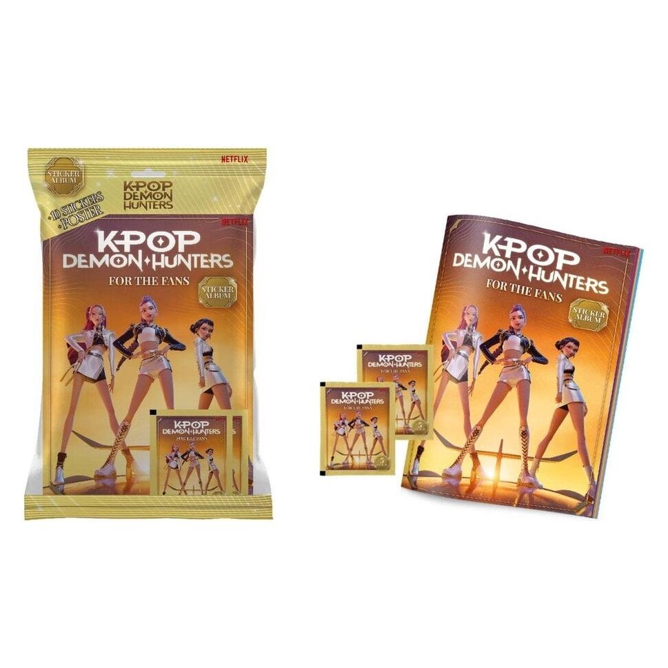 K-Pop Demon Hunters K Pop Demon Hunters - Sticker Album W2 + 2 Blind Bags DK/NO ( 374-0012) (8056126060826)