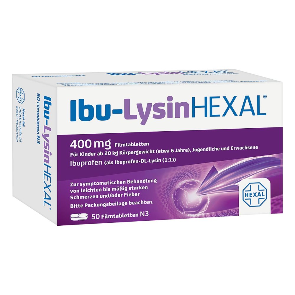 Hexal AG Ibu-LysinHEXAL® 400 mg Filmtabletten 10333719