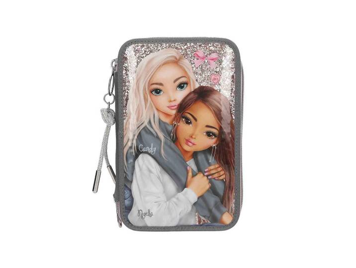 Depesche Germany 3-Fach Federtasche MY BFF TOPModel altrosa 7,5 x 13 x 20 cm, Altrosa, Kunststoff, Rechteckig, 13x20x7.5 cm, unisex, Dekoration, Malbedarf & Bastelbedarf
