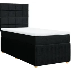 vidaXL, Boxspringbett, Mackenzie (Block mit Quadraten) (140 x 200 cm)