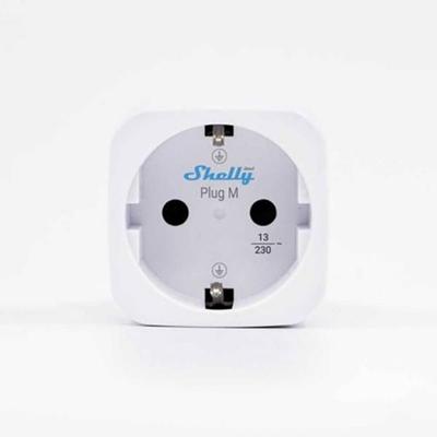 Shelly Plug M Gen3 Zwischensteckdose Bluetooth Low Energy, Wi-Fi