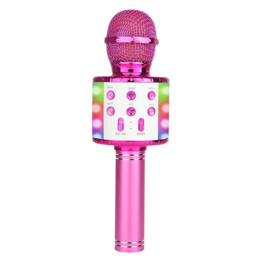 Manta Mikrofon mit Lautsprechern Bluetooth MIC21-PKL rosa (MIC21-PKL)