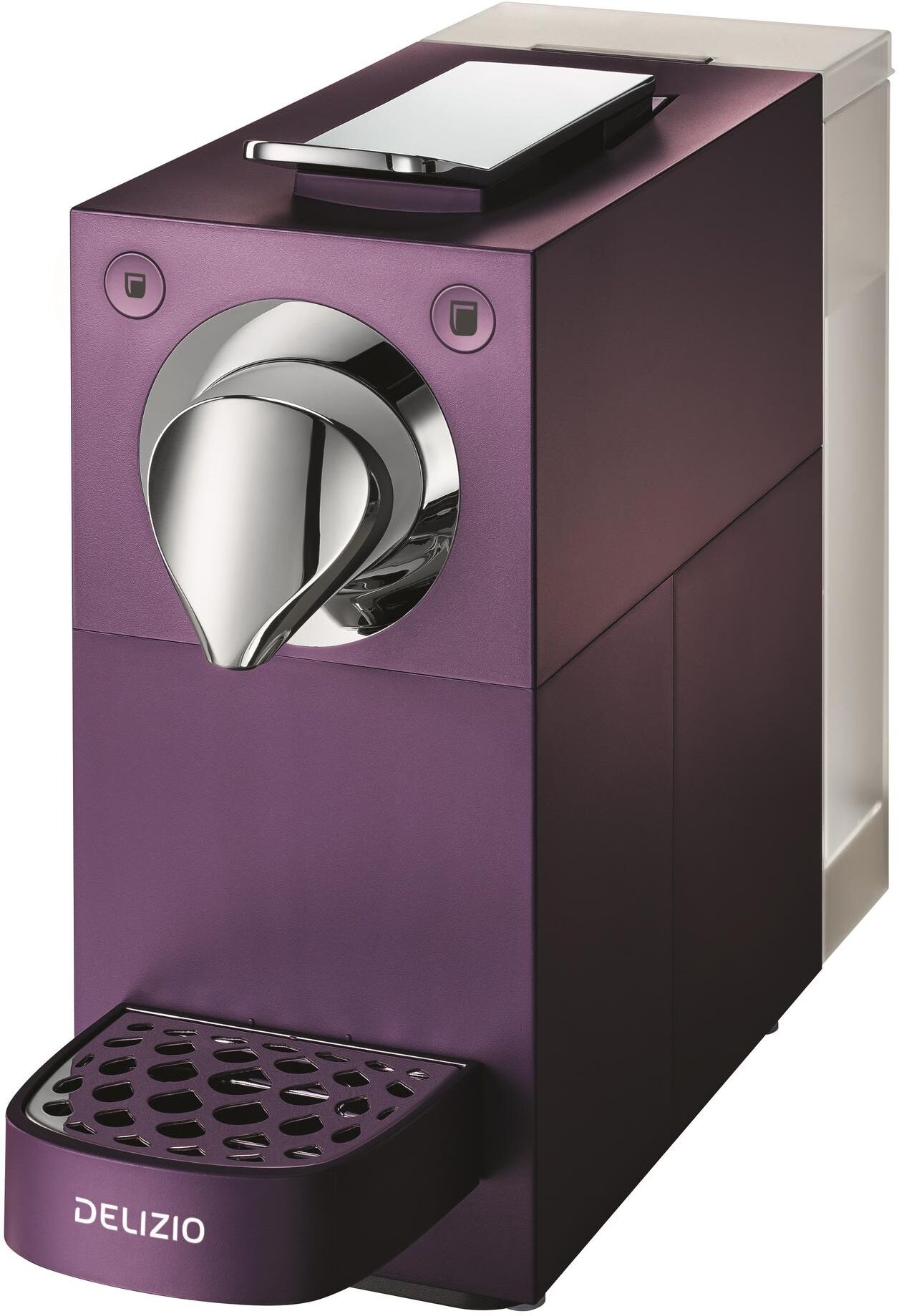 Kapselmaschine "Delizio Una Automatic Violett", Energieeffizienz: A++, lila (violett), H:25,3cm T:30,1cm, Kaffeemaschinen, Kapselmaschine violett Einheitsgröße