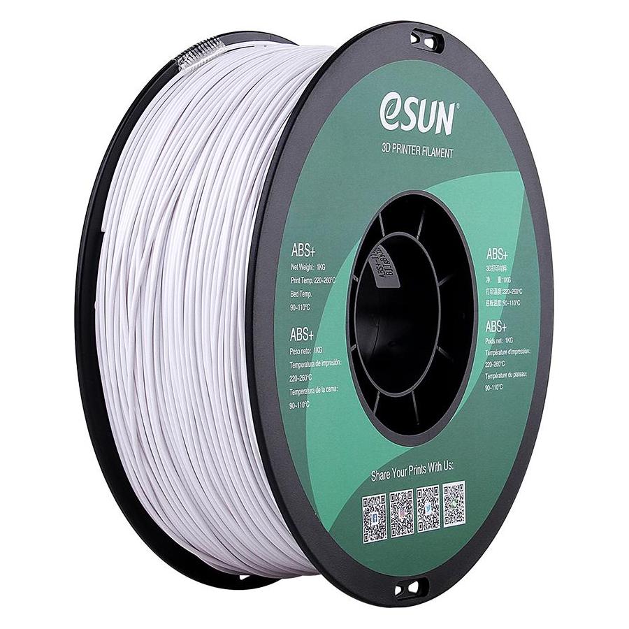 eSUN ABS+ 1,75mm Cold White 1kg 3D Filament (ABS, 1000 g, 1.75 mm) (ABS+175CW1)