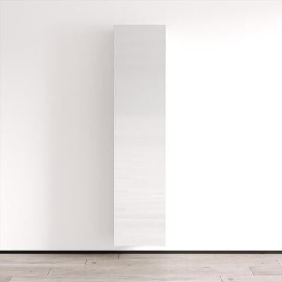 "Meble Furniture Booky 40 Narrow Bookcase - 67"" Tall High Gloss Modern Bookshelf with 4 Shelves, Wall Mount Kit Included"