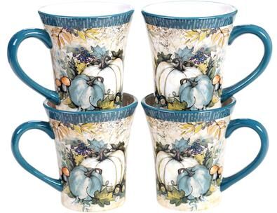 Certified International Harvest Gatherings 14 oz. Mugs (Set of 4)