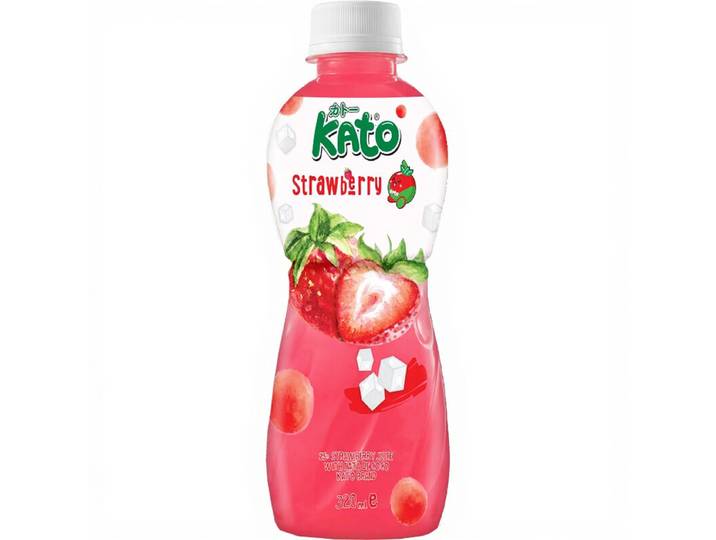 KATO Jus de fraise avec nata de coco - 320 ml