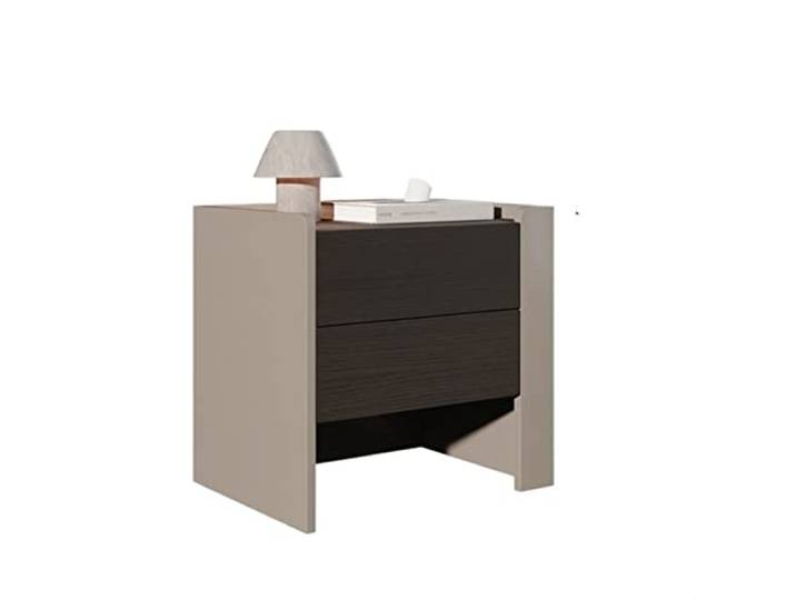 YCCHAH Bett mit Stauraum Nordischer kreativer Nachttisch-Schrank Schlafzimmer-moderner einfacher Innennachttisch-Doppelschubladen-Nachtschrank Desktop(B)