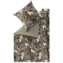 SCHÖNER WOHNEN-Kollektion Satin-Bettwäsche Gardino 135 x 200 cm Satin Grau Anthrazit