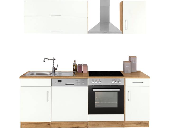 KOCHSTATION Küchenzeile KS-Colmar, ohne E-Geräte, Breite 210 cm
