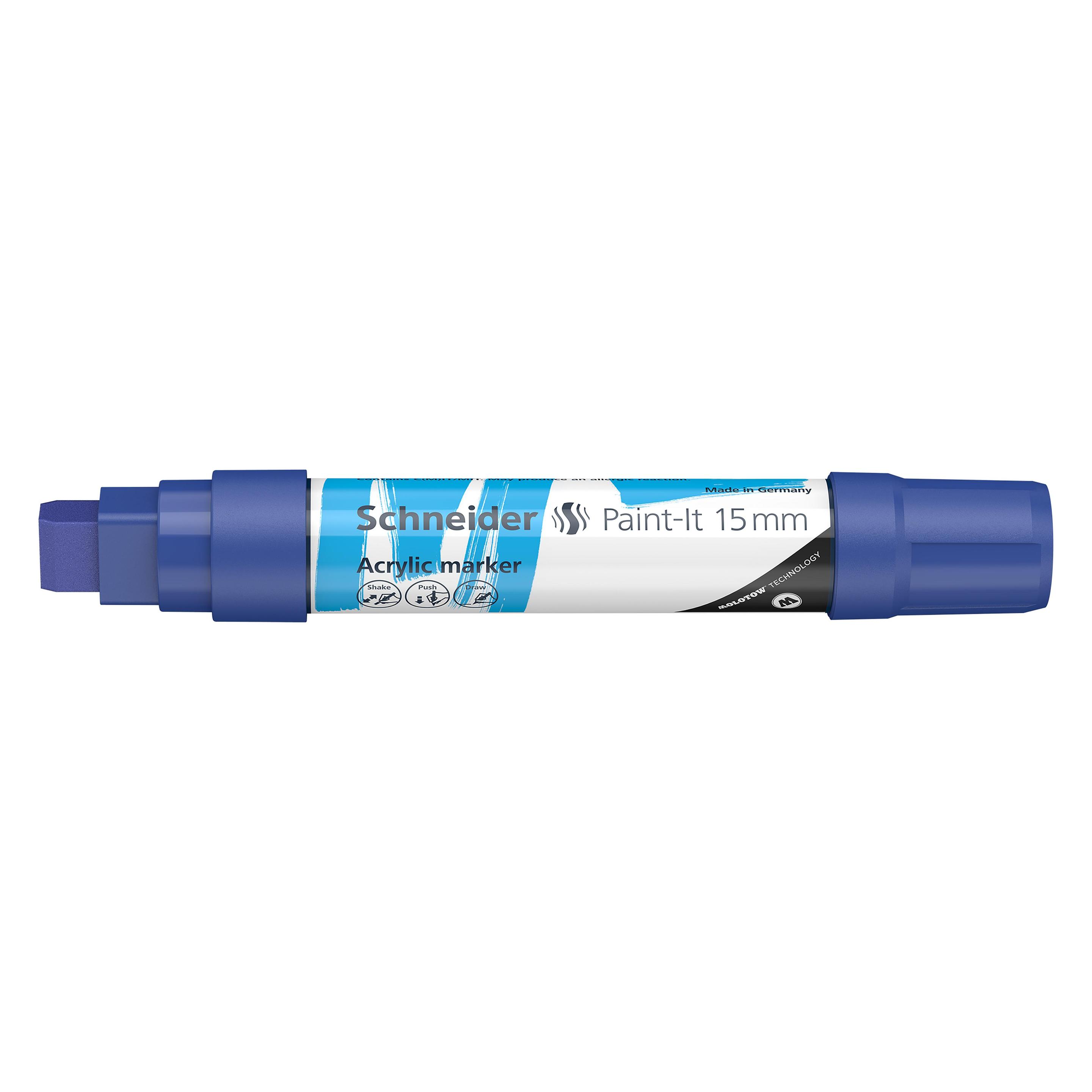 Schneider Acrylmarker Paint-It 330 15mm blau (1x) (120303)