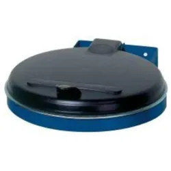 VAR Abfallsammler 120 l blau Wandbef. KS-Deckel, Abfalleimer, Blau