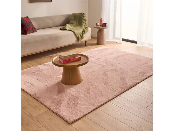 Tapis doux rose 120x160