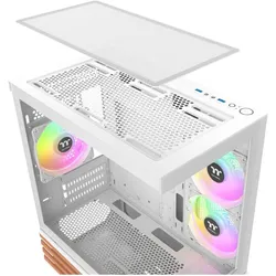 Thermaltake Geh View 170 WS Midi Tower "ARGB Snow" White retail (mATX, Mini-ITX), PC Gehäuse, Weiss