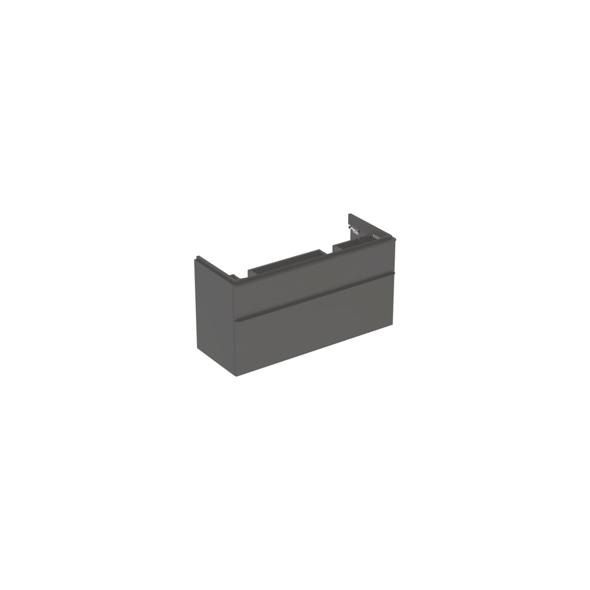 Geberit Dop.-WT-Schr. Smyle Square 118,4x61,7x47cm, 2 Schubladen, lava matt (500356JK1)