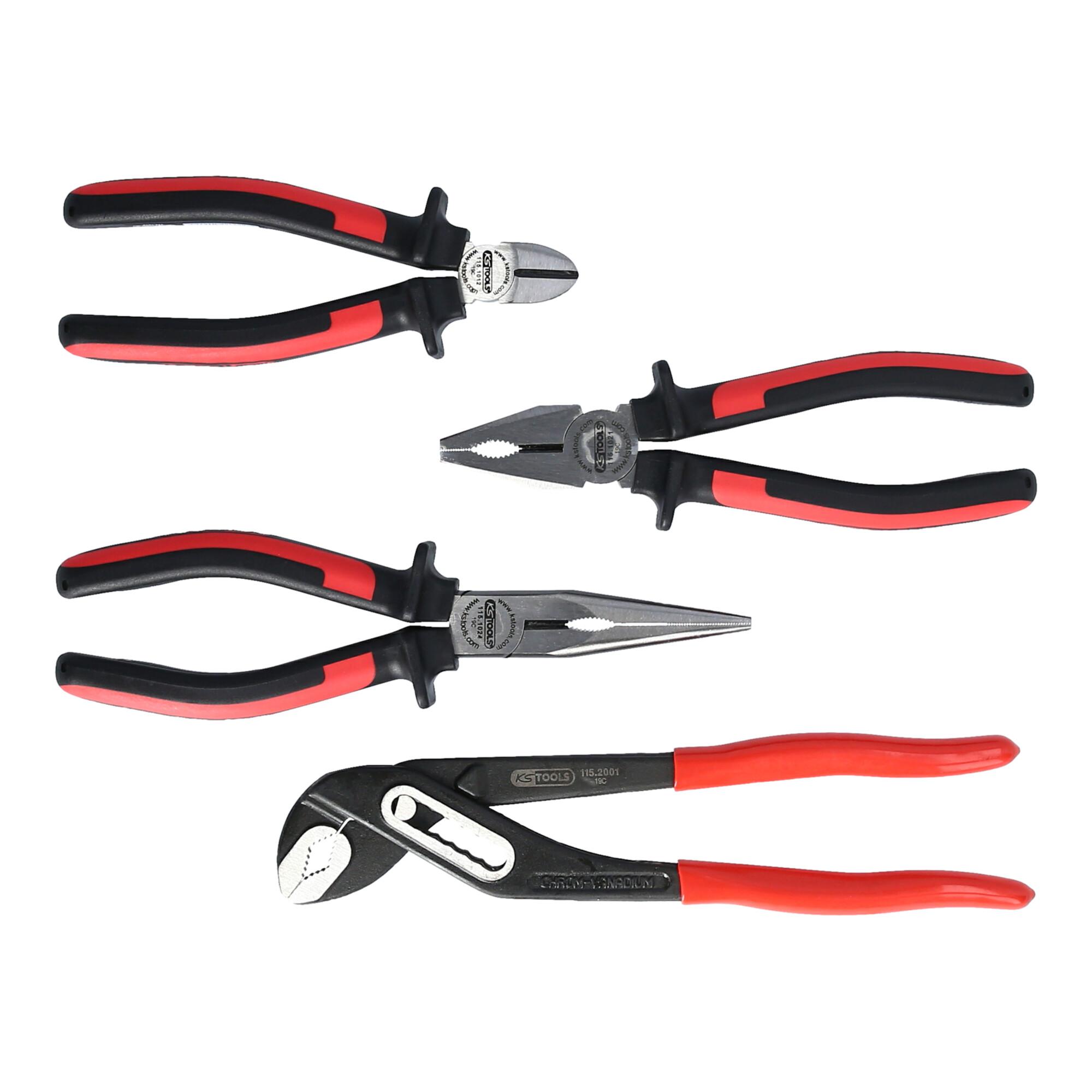 KS Tools ERGOTORQUE Zangen-Satz, 4-teilig (115.1004)