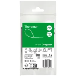 Schneider Electric IMT46402 Kabelbinder Thorsman, Abmessung: 100X2,5 mm, VPE=100 Stück Farbe schwarz