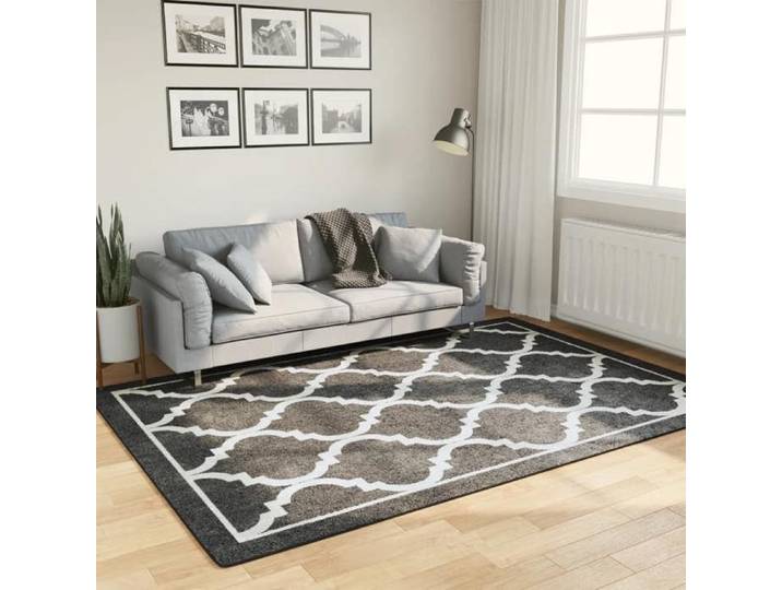 Tapis lavable noir et blanc 160x230 cm 136606