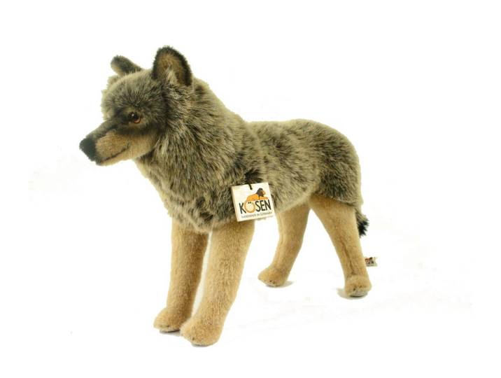 Kösen Kuscheltier Kösen Wolf Isegrim 47 cm stehend