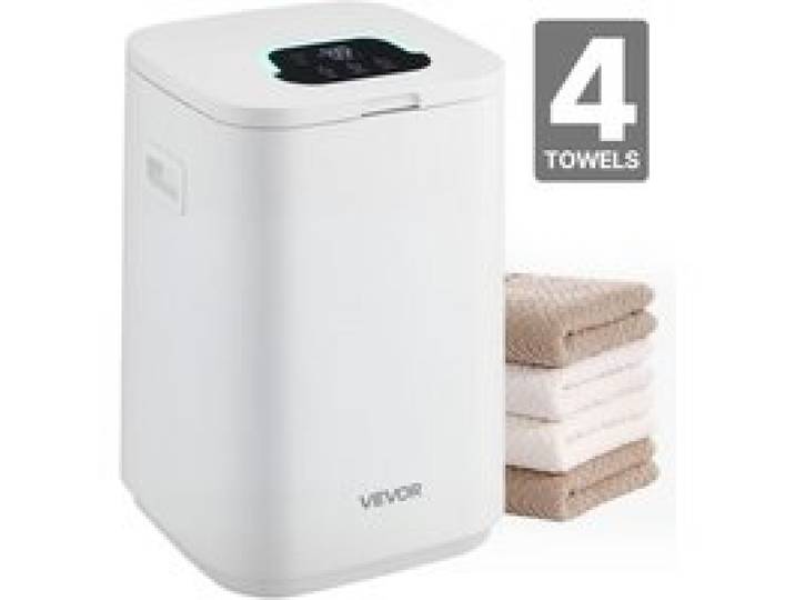 VEVOR Handtuchwärmer Eimer Wärmegerät 20 L mit LED-Anzeige & Einstellung (Timer & Temperatur) & Sicherheitsschloss & 4 Haken, Towel Warmer für Spa Zuhause Badezimmer Waschküche Weiß