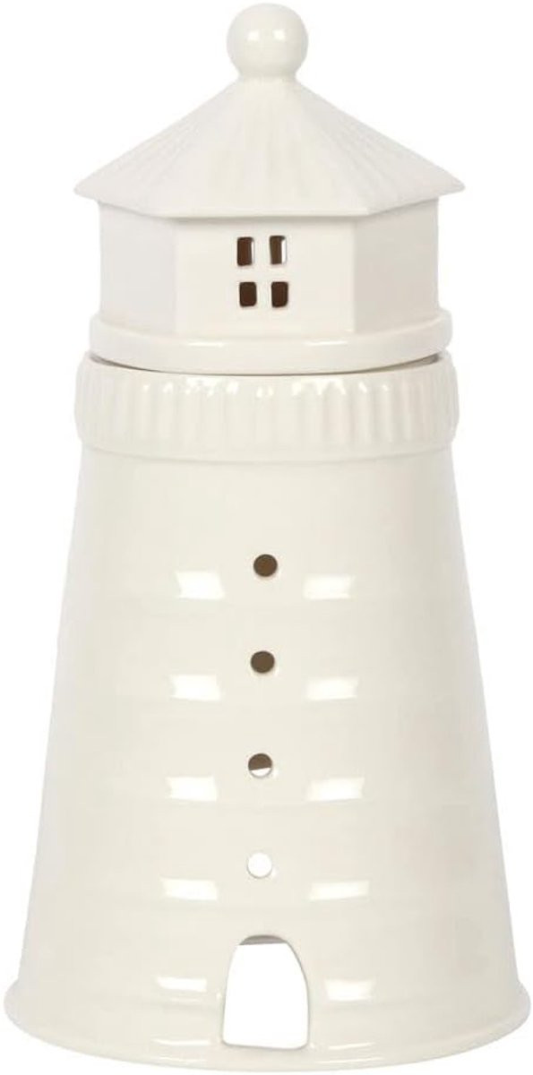 Oliebrander Witte Vuurtoren 18cm