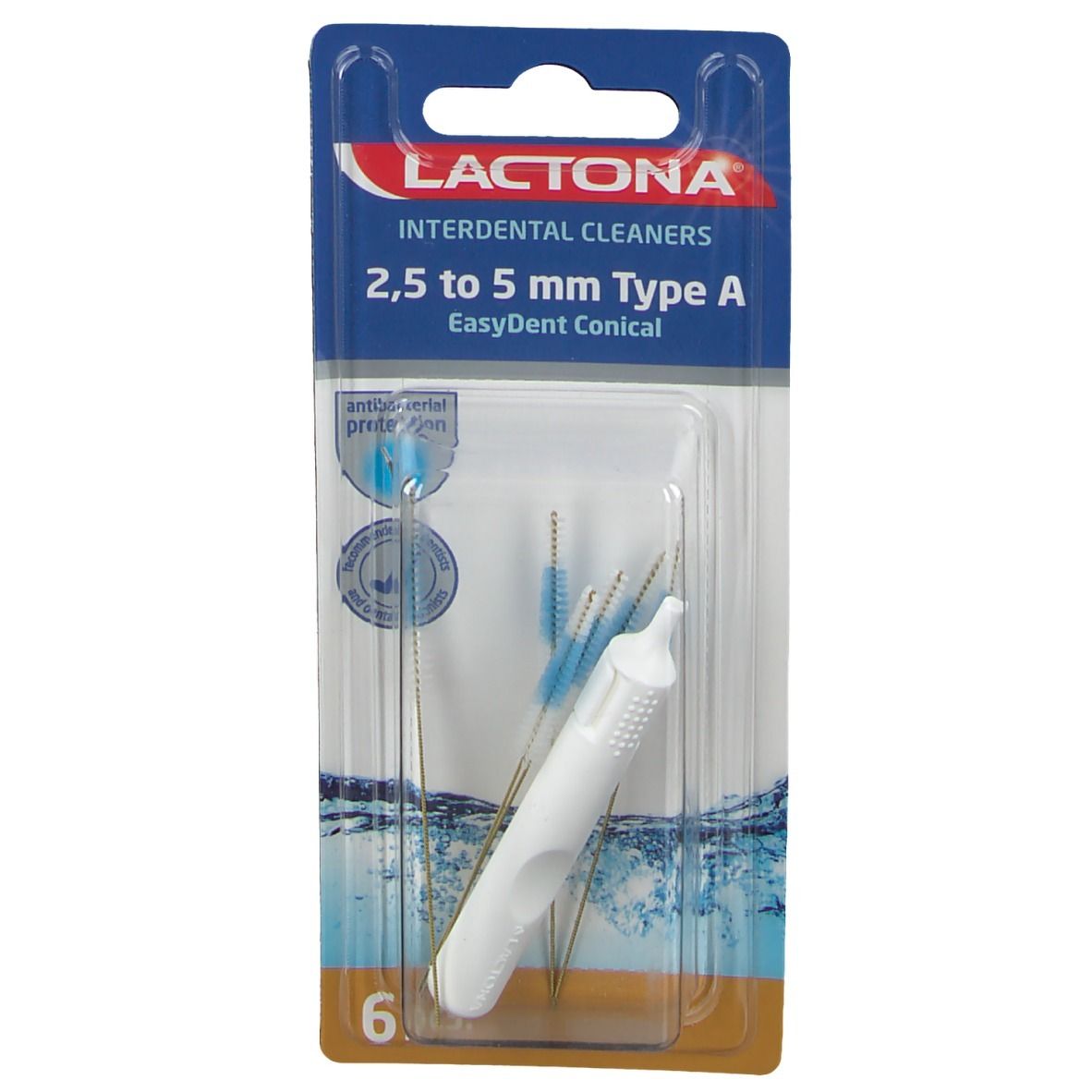 Lactona Easydent Combi-Cleaner 2.5-5Mm 5 St Zahnbürste