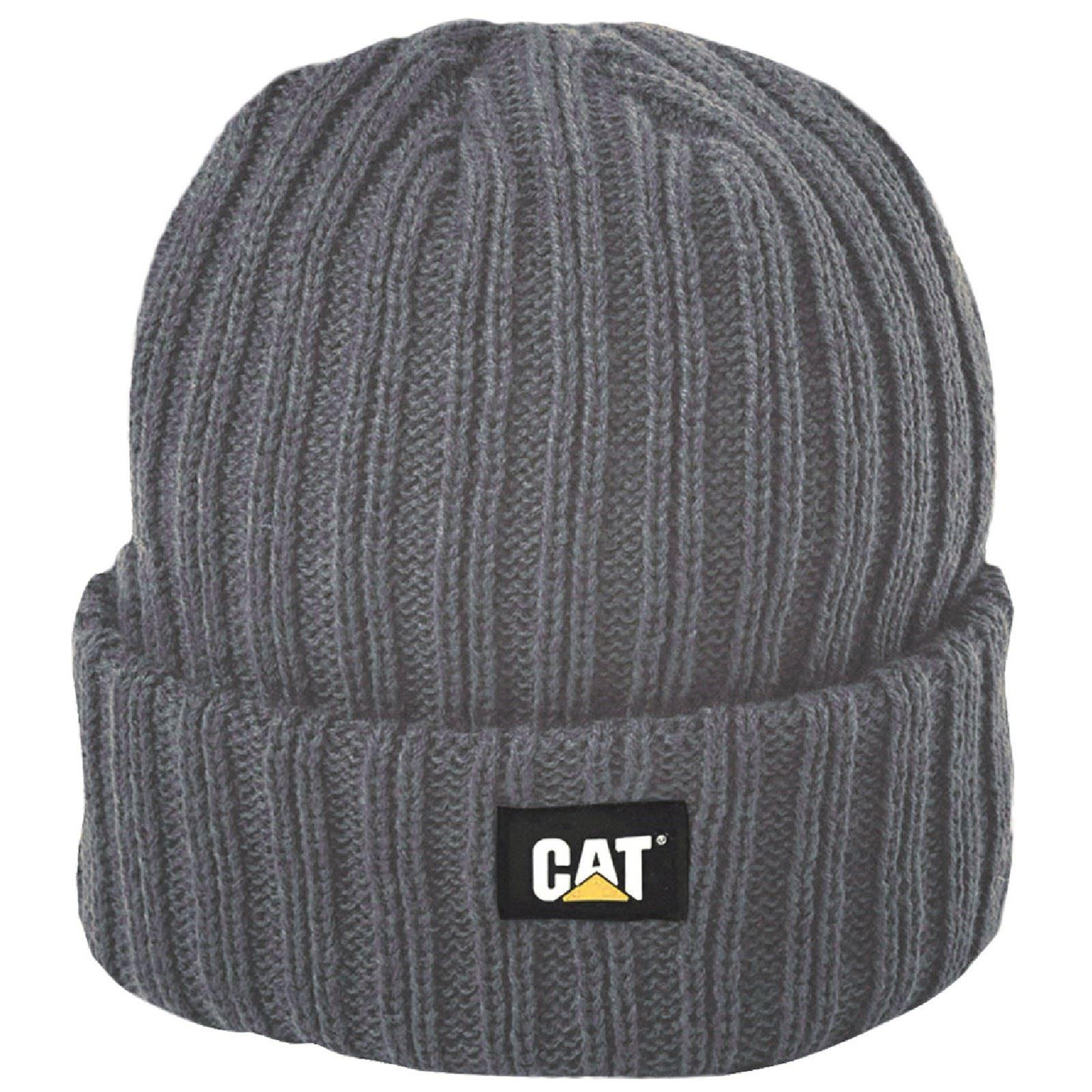Caterpillar Rib Uhr Unisex Erwachsene Grauer Beanie Hut