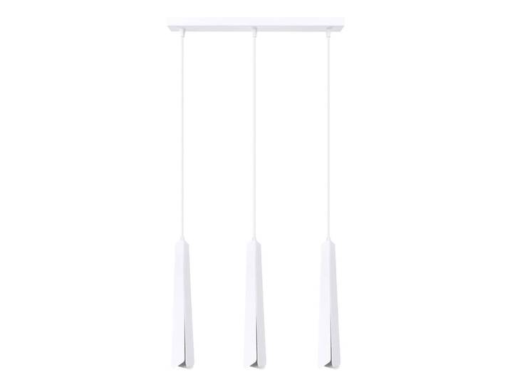 Lampe suspendue PRYSM 3L blanc 3xG9 8W acier 120x5x45cm Sollux Lighting