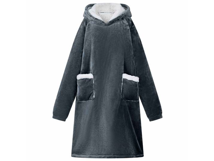 vidaXL Decken-Hoodie Marineblau M Fleece und Flanell