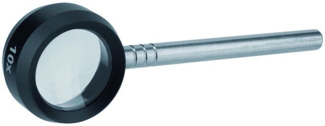 Loupe à main Tech-Line grossissement x 10 D. lentille 28 mm SCHWEIZER (60121)