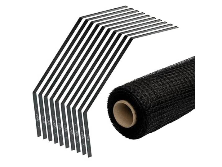 Katzennetz 1 x 20 Meter inklusive Bügel - Sparset