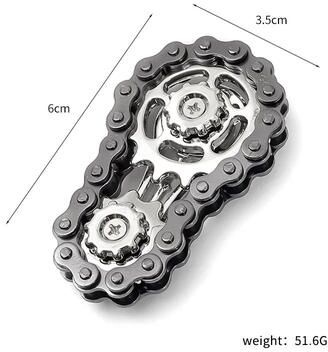 Uplift Treasures Metal Bike Chain Fidget Spinner Stress Relief Toy a