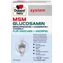 DOPPELHERZ MSM Glucosamin system Kapseln 60 St