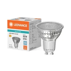 LEDVANCE LED PAR16 80 60° V 6,1W wie 80W, 575 lm, 6500K tageslichtweiß, GU10, klar, nicht dimmbar