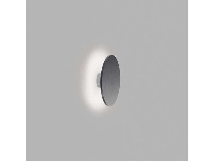 Soho W3 Wandlampe, titan, Ø 30 cm, IP54 - LIGHT-POINT - Wohnzimmer - Aluminium