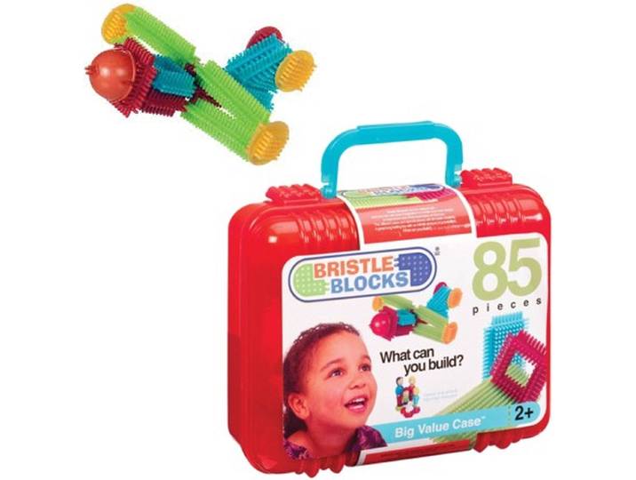 Bristle Blocks 3071Z - Bouwset 85 onderdelen - Koffer