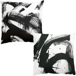 DEKOKISSEN 2er-Set Onyx in Bewegung Duo 40/40 cm