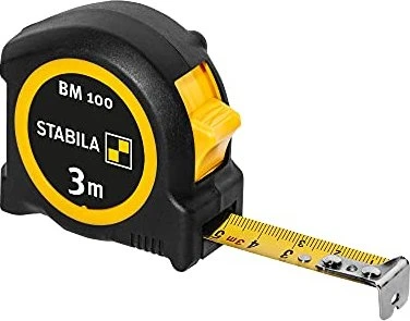 STABILA Maßband BM 100 19570, Stahl 3,0 m