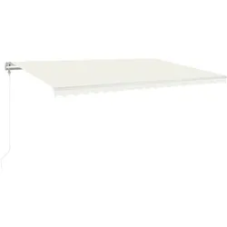 vidaXL Markise Automatisch Einziehbar 500x350 cm Creme
