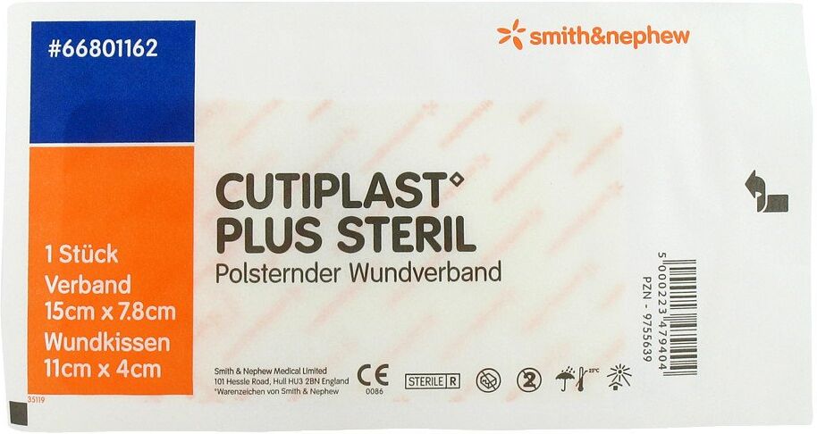 Cutiplast Plus steril 7,8x15 cm Verband