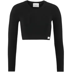CRAFT Collective Rib Cropped langarm Trainingsshirt Damen 999000 - black M/L