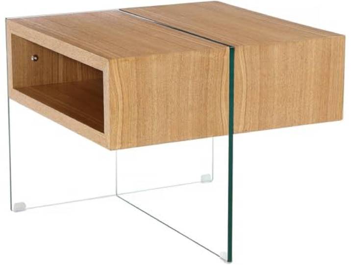 Habitat et Jardin Couchtisch Venezia - 60 x 60 x 50 cm - Eichenfinish