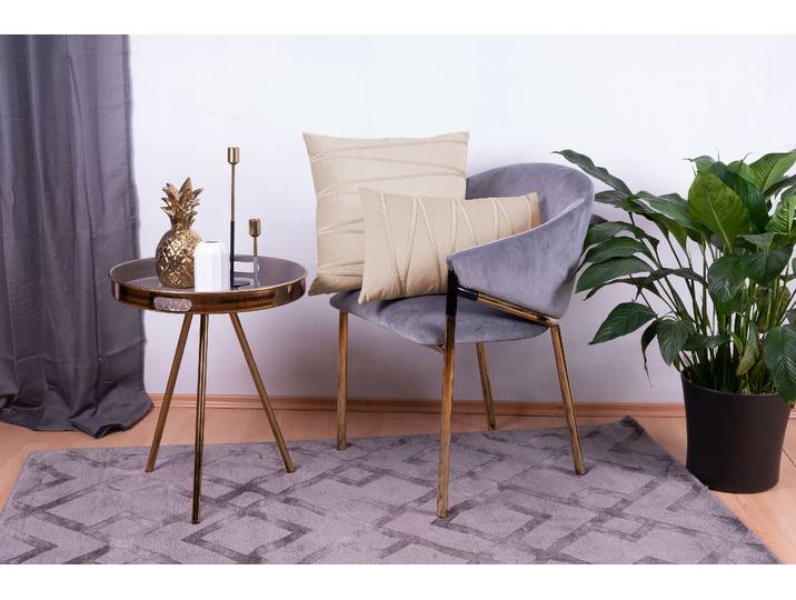 Dekokissen KAYOOM Paulina 125 , beige (champagner, unifarben), B:30cm H:1cm L:45cm, Polyester, Dekokissen_Sitzkissen_Kissenhüllen, Dekokissen