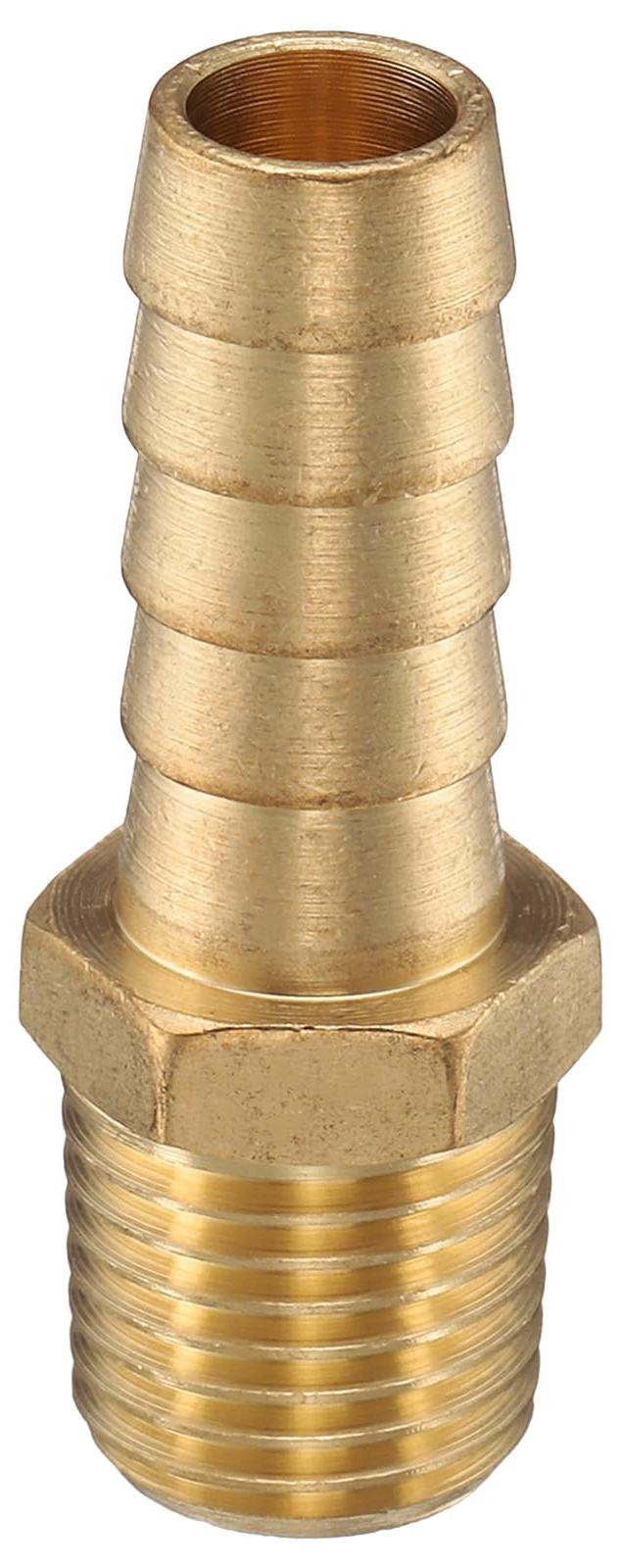 Solidchoice Messing Slangkoppeling 1/4 inch NPT naar 3/8 inch ID