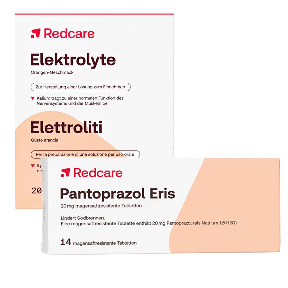 Redcare Pantoprazol Eris + Elektrolyte 14+20 St Set