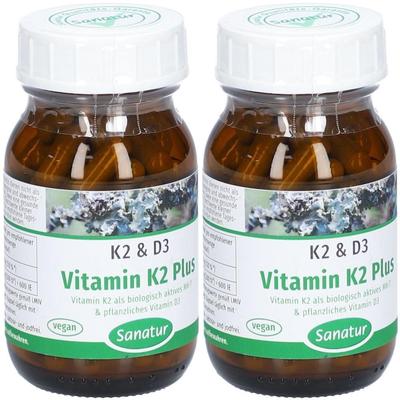 Vitamin K2 MK7 Plus D3 Kapseln 2x 2x90 St
