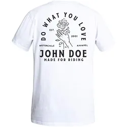 John Doe T-Shirt Rose weiß - M