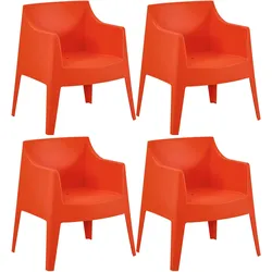 CLP 4er Set Stühle Bartal   Farbe: orange