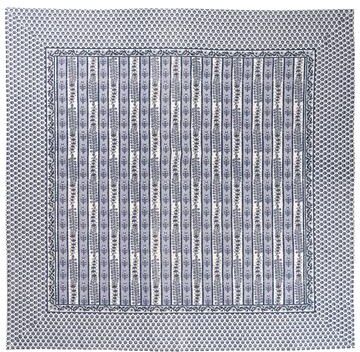 "Couleur Nature Provence Avignon Tablecloth - Blue/Marine - 90"" x 90"" - 90"" x 90"""