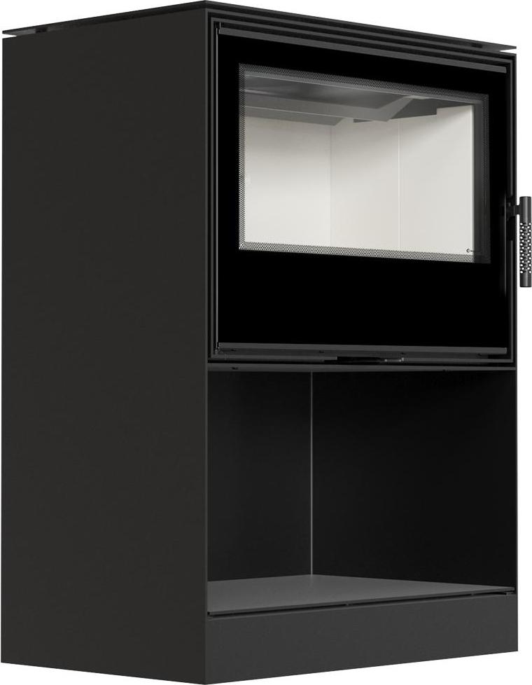 Kaminofen aus Stahl KRATKI KARI 80 Ø 180 12 kW Platz für Holz